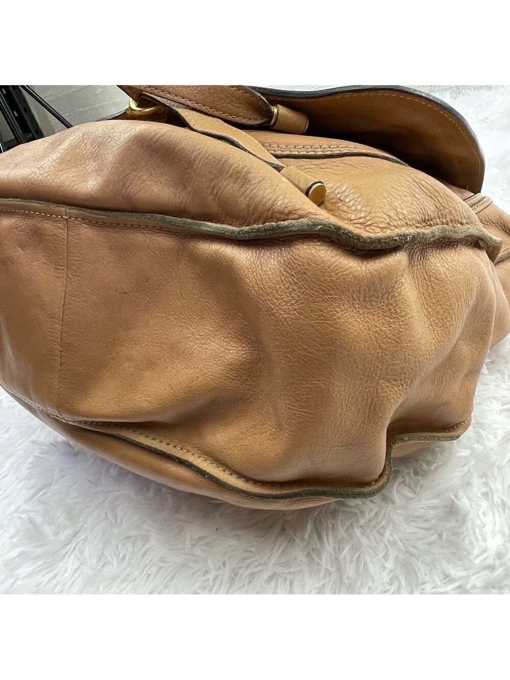 Chloe Marcie Large Hobo Leather Shoulder Bag - Picture 6 of 16